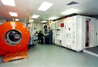 Old (orange) and New Hyperbaric Chambers.